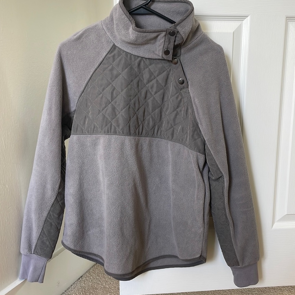 Dark green and purple sweatshirt